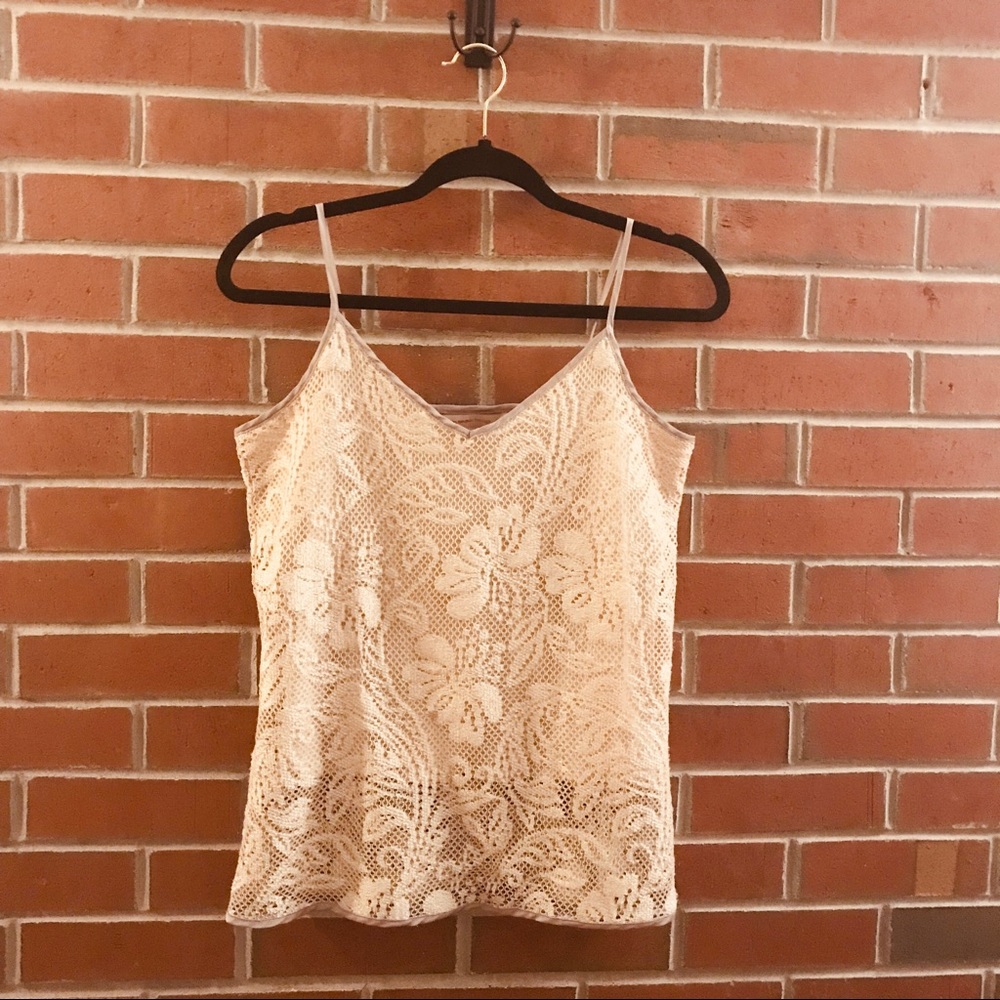 Banana Republic Heritage Beig /Tan  Lace Top